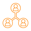 Connected Persons Triangle Icon