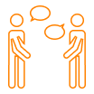 Two People Talking Icon
